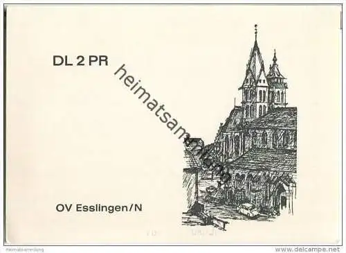 QSL - QTH - Funkkarte - DL2PR - Esslingen-Bärenwiesen - 1980