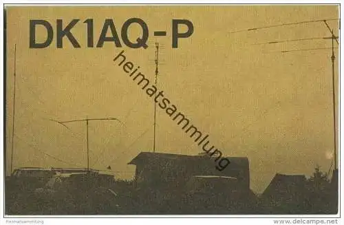 QSL - QTH - Funkkarte - DK1AQ-P - Bielefeld und Detmold - 1980