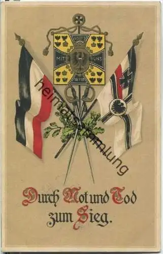 Durch Not und Tod zum Sieg - Flaggen