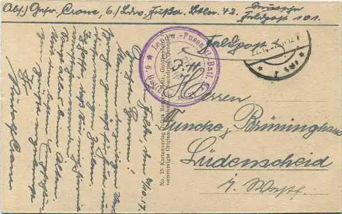 Apremont - Verlag Julius Berger Metz - Feldpost gel. 1917