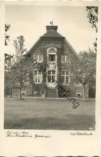 Münster in Westfalen - Haus Rüschhaus Gartenseite - Foto-AK 30er Jahre - Verlag Carl Pohlschmidt Münster