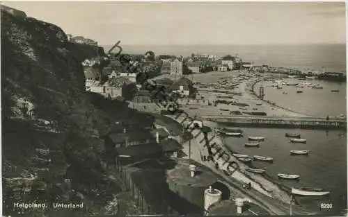 Helgoland - Unterland - Foto-AK 20er Jahre - Verlag H. Rubin & Co. Dresden