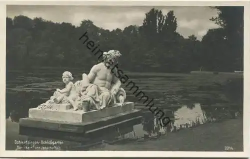 Schwetzingen - Schlossgarten - Der Rhein Peter Anton von Verschaffelt - Foto-AK - Verlag Dr. Sommer & Co. Zuffenhausen-S