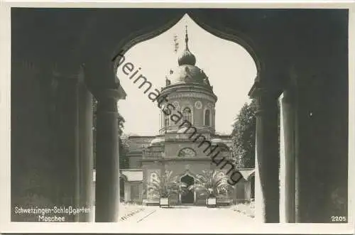 Schwetzingen - Schlossgarten - Moschee Nicolas de Pigage - Foto-AK - Verlag Dr. Sommer & Co. Zuffenhausen-Stuttgart