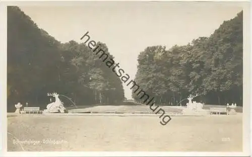 Schwetzingen - Schlossgarten - Foto-AK - Verlag Dr. Sommer & Co. Zuffenhausen-Stuttgart