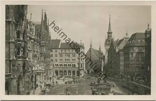 München - Marienplatz - Foto-AK 20er Jahre - Verlag J. Velten Karlsruhe