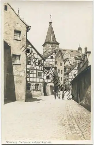 Nürnberg - Lauferschlagturm - Foto-AK 20er Jahre - Verlag K. Ellinger Nürnberg