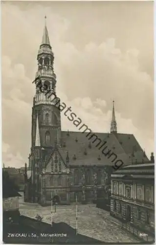 Zwickau - Marienkirche - Foto-AK 20er Jahre - Verlag H. Rubin & Co Dresden