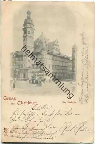 Altenburg - Rathaus - gel. 1897