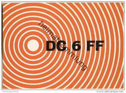 QSL - QTH - Funkkarte - DC6FF - Einhausen - 1970