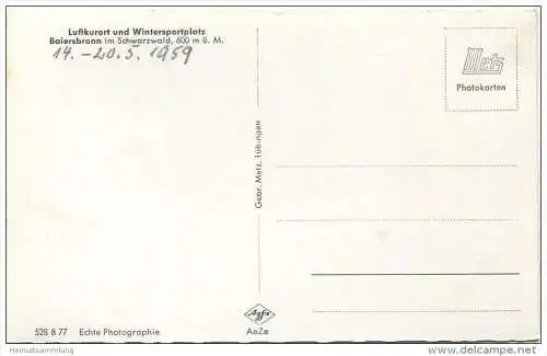 Baiersbronn - Foto-AK 1959