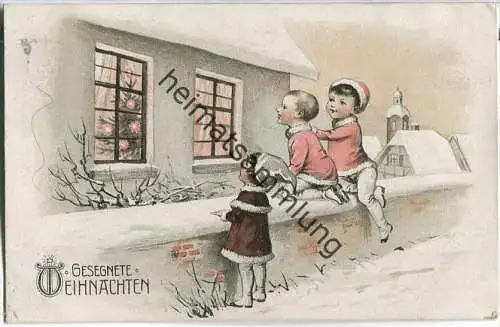 Gesegnete Weihnachten - Kinder - Weihnachtsbaum