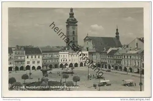 Ceske Budejovice - Namesti Svobody - Foto-AK - Feldpost