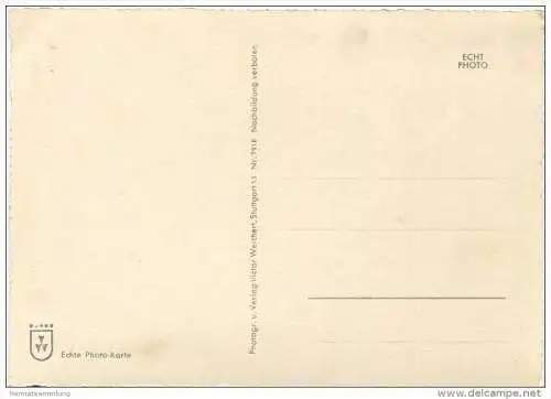 Stuttgart - Rathaus - Foto-AK Grossformat