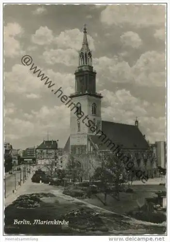 Berlin-Mitte - Marienkirche - Foto-AK Grossformat 1958