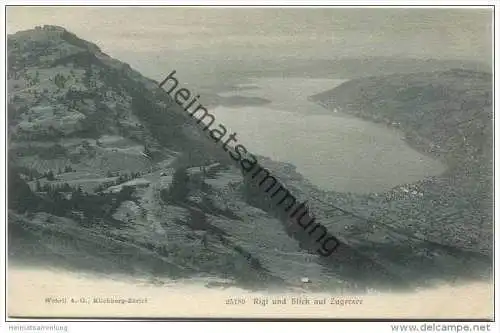 Rigi und Blick auf Zugersee ca. 1910