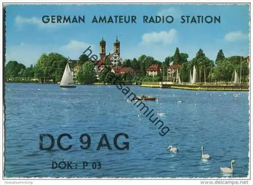 QSL - QTH - Funkkarte - DC9AG - Friedrichshafen - 1970