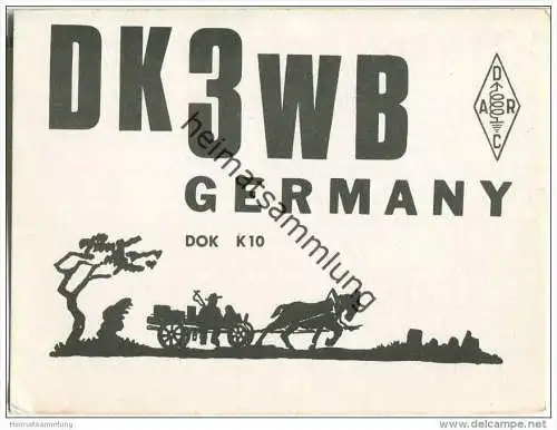 QSL - QTH - Funkkarte - DK3WB - Steiningen - Daun - 1970