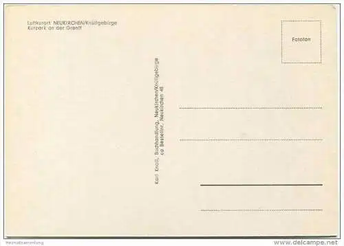 Neukirchen Knüllgebirge - Kurpark an der Grenff - Foto-AK Grossformat 60er Jahre