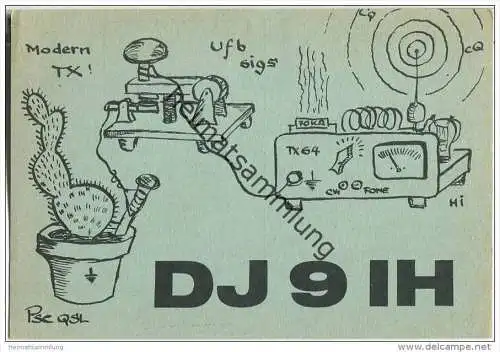 QSL - QTH - Funkkarte - DJ9IH - Bochum - 1968