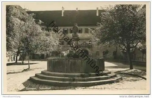 Tübingen - Schlosshof - Foto-AK 40er Jahre