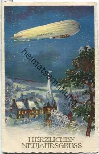 Herzlichen Neujahrsgruss - Zeppelin