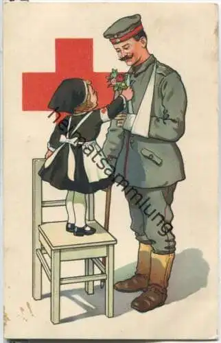 Patriotika - Rotes Kreuz - Mädchen als Krankenschwester - Kreissammelkomitee für Oberpfalz und Regensburg