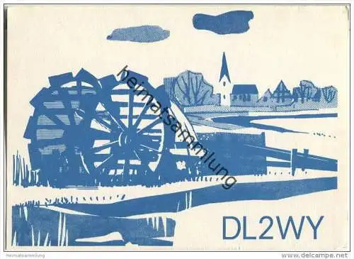 QSL - QTH - Funkkarte - DL2WY - Erlangen - 1968