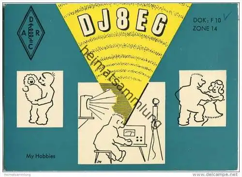 QSL - QTH - Funkkarte - DJ8EG - Eichenberg - 1969