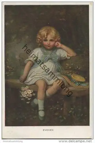 Kinder - Evchen - Künstlerkarte - M. M. 1183