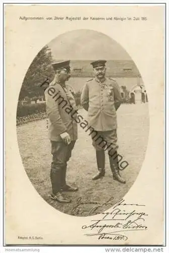 Preussen - Rotkreuz-Karte aufgenommen von Ihrer Majestät der Kaiserin und Königin im Juli 1915