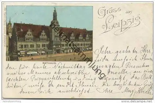 Gruss aus Leipzig - Rathaus