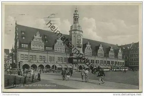Leipzig - Markt mit Altem Rathaus