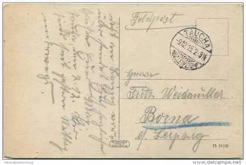 Leipzig - Siegesdenkmal - Feldpost gel. 1915