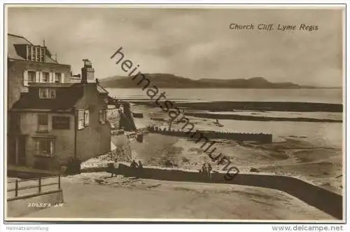 Lyme Regis - Church Cliff - Foto-AK