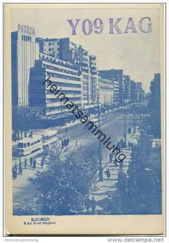 QSL - QTH - Funkkarte - YO9KAG - Rumänien - Romania - Ploiesti - 1961