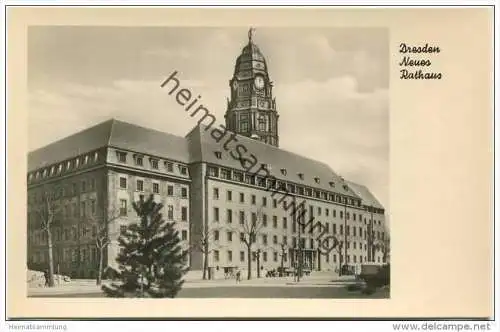 Dresden - Neues Rathaus - Foto-AK