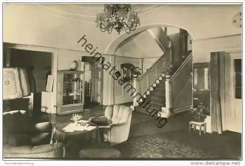 Oberhof - VWR Ernst-Thälmann-Haus - Hotelhalle - Foto-AK