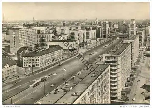 Berlin-Mitte - Karl-Marx-Allee - Foto-AK Grossformat