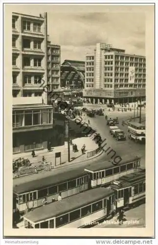 Berlin-Mitte - Alexanderplatz - Strassenbahn - Foto-AK