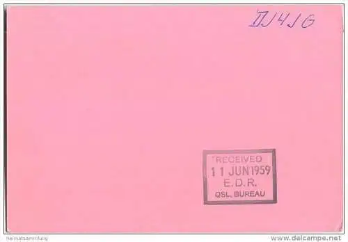 QSL - QTH - Funkkarte - OZ1EE - Denmark - Krarup Kobmandshandel pr. Espe - 1958