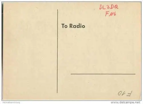 QSL - QTH - Funkkarte - DJ5BT - Eichenberg - 1959