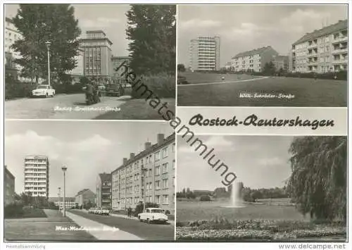 Rostock-Reutershagen - Willi-Schröder-Strasse - Max-Maddalena-Strasse - Foto-AK Grossformat 1978