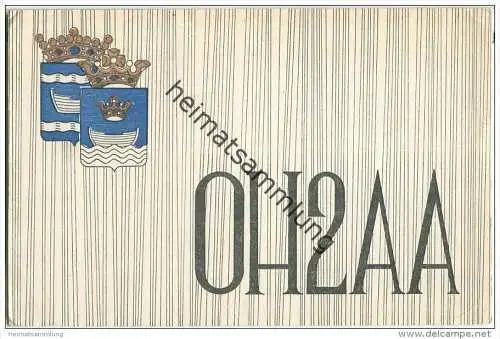 QSL - QTH - Funkkarte - OH2AA - Finland - Suomi - Helsinki - 1960