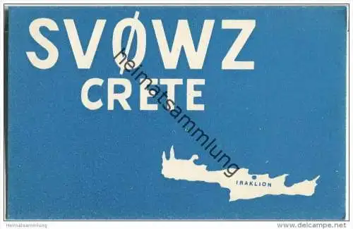 QSL - QTH - Funkkarte - SVOWZ - Crete - Iraklon - 1960