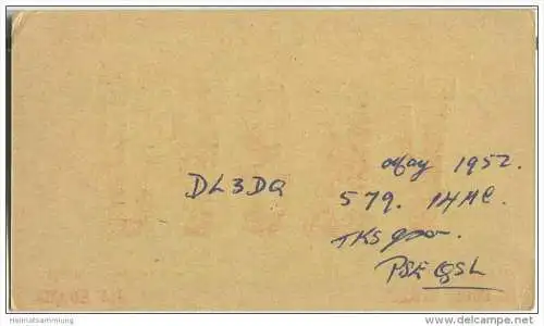 QSL - QTH - Funkkarte - VK3VJ - Australia - Sandringham - 1952