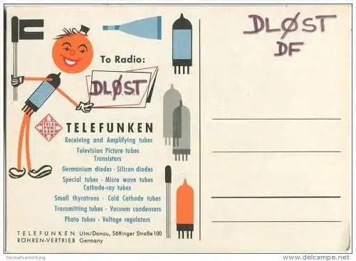 QSL - QTH - Funkkarte - DL0MN/P - Augsburg - 1969