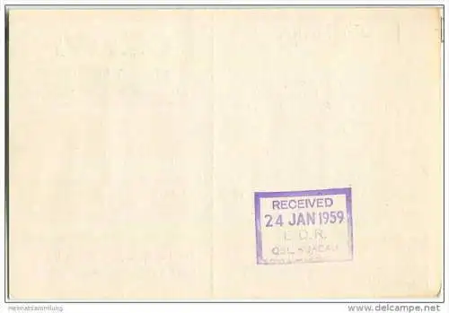 QSL - QTH - Funkkarte - OZ9WF - Denmark - Middelfart - 1958