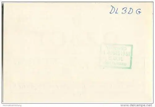 QSL - QTH - Funkkarte - OZ8CT - Denmark - Esbjerg - 1960