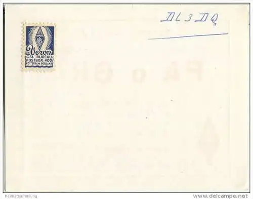 QSL - QTH - Funkkarte - PA0GRA - Niederlande - The Netherlands - Groningen - 1958